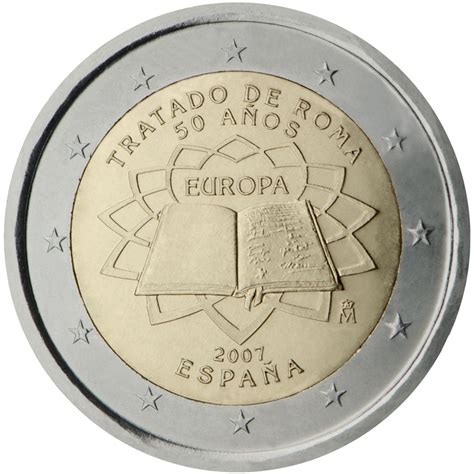 2 Euro Commémorative Despagne 2007 50ème Anniversaire Du Traité De Rome