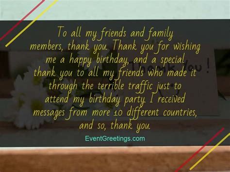 50 Best Thank You Messages For Birthday Wishes Quotes