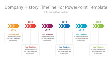 Company History Timeline Template Powerpoint Free