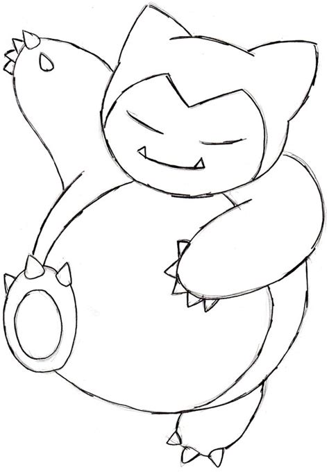 Pokemon, is one of the media franchises owned by nintendo video game companies and was created by satoshi tajiri in 1995. Pokemon Snorlax Coloring Pages at GetColorings.com | Free ...