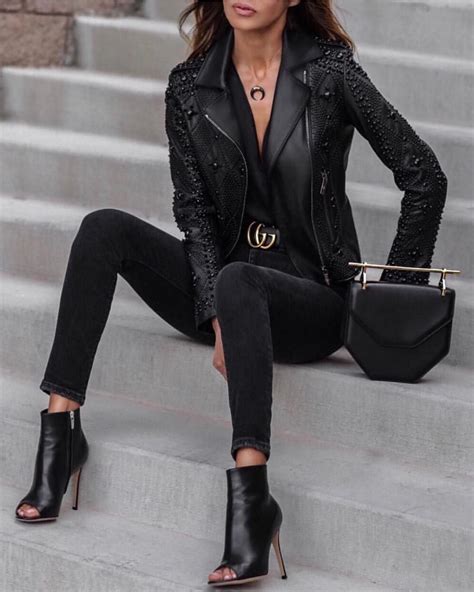 Leather Jacket Ideas Leather Outfit Inspiration Leather Boots