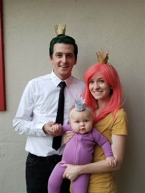 Cosmo Wanda And Poof Diy Costume Two Person Halloween Costumes Baby First Halloween Costume