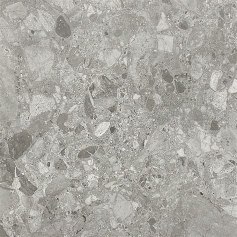 Terrazzo Stone Dark Grey External Tiles 600x600