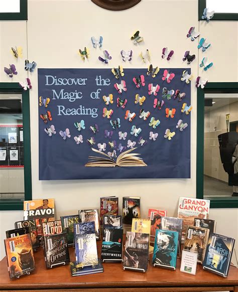 Spring Library Board Discover The Magic Of Reading Display Used Old