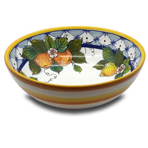 Large Ceramic Bowl Italian Dinnerware Pasta Bowl Platter Etsy
