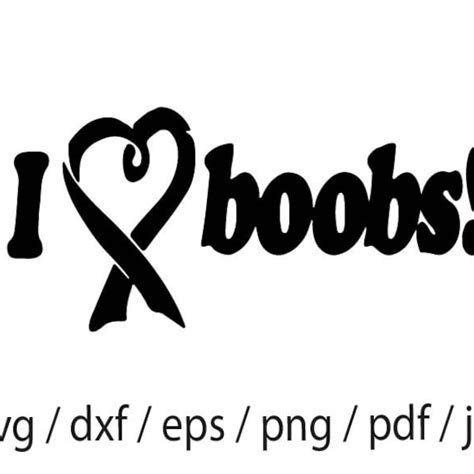 I Love Boobies Png Etsy