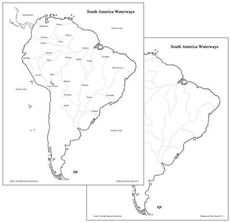 Waterways Of South America Maps South America Map Map Waterway