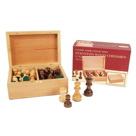 H308 Staunton Wood Chessmen