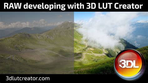 How To Develop Raw Files In 3d Lut Creator Youtube