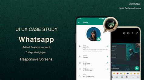 Whatsapp Design Added Features Concept Responsive On Behance