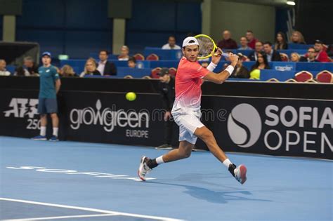 11,392 likes · 69 talking about this. Matteo Berrettini redactionele stock foto. Afbeelding ...