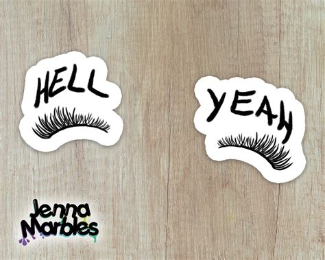 Jenna Marbles Hell Yeah Sticker Set Etsy