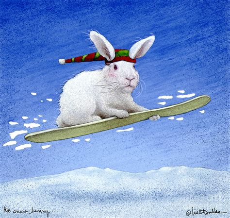 The Snow Bunny Painting By Will Bullas Fine Art America