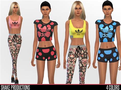 Sport Set For Your Sims Found In Tsr Category Sims 4 Female Clothing