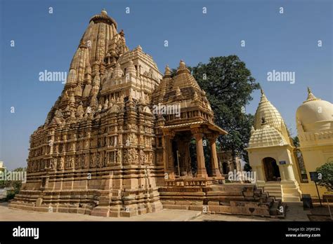 The Parsvanath Temple In Khajuraho Madhya Pradesh India Forms Part