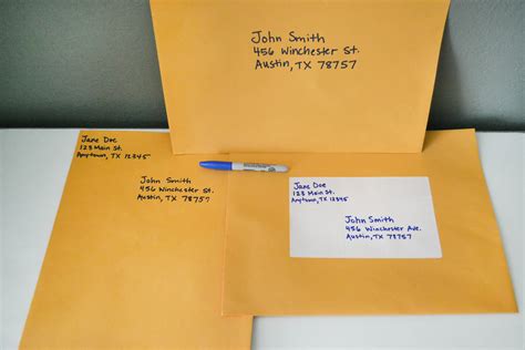 Large Envelope Address Template Damerht