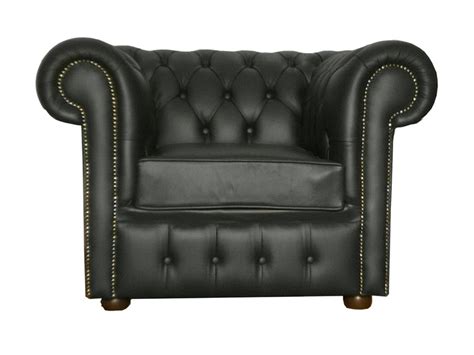 British sturdy hardwood frame built to last. Chesterfield Genuine Leather Shelly Black Club Chair