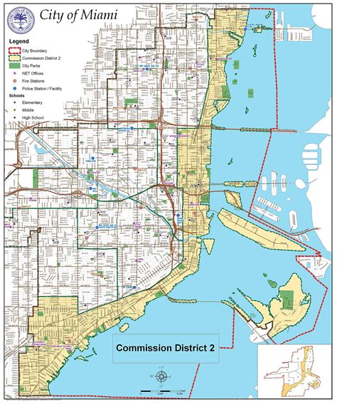 Mapa De Miami City