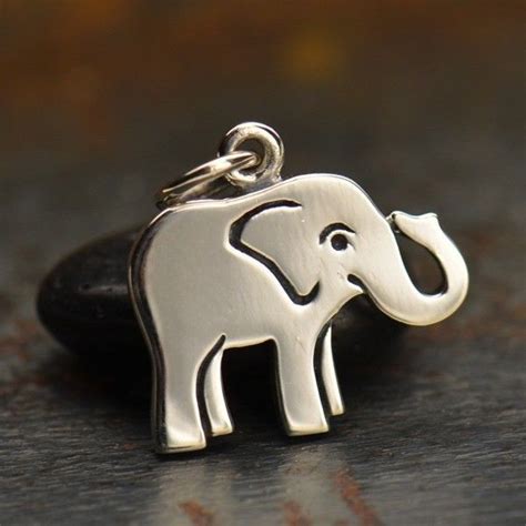 Sterling Silver Baby Elephant Charm Animal Charms Sterling Silver