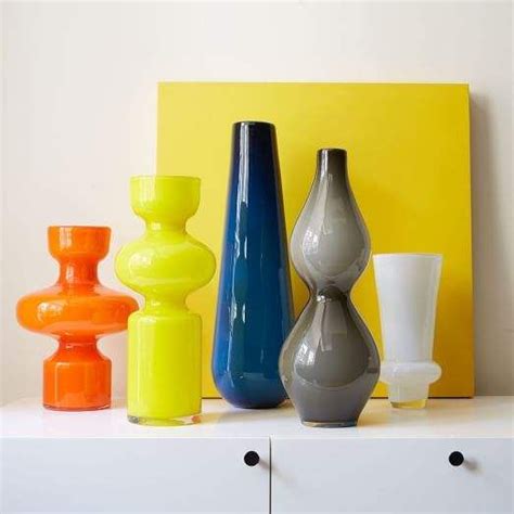 West Elm Scandinavian Glass Vases Modern Vase Mid Century Vase Vase