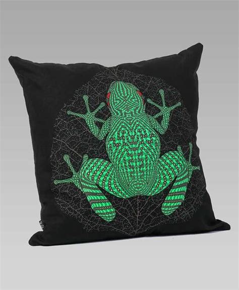 Psychedelic Frog Pillow Case Cushion Cover 16x16 Pillow Cover