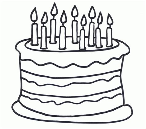 Get This Free Birthday Cake Coloring Pages 25762