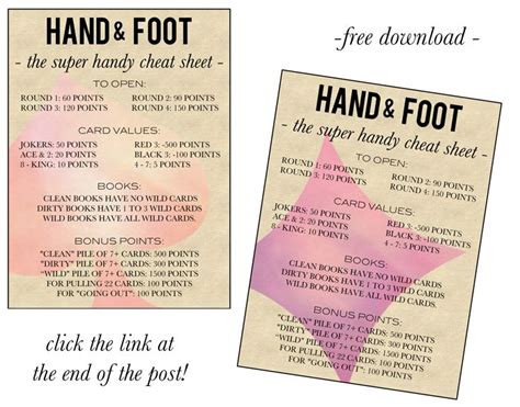 Hand and foot card game score sheet. Triple Max Tons: Hand And Foot Card Game + Free Printable | Group card games, Card games, Family ...