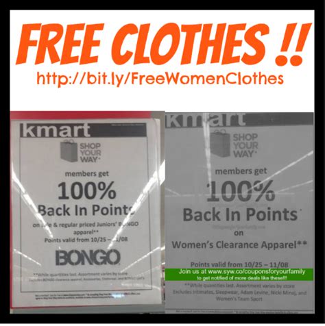 Check spelling or type a new query. ***HOT*** Get Free Clothes at Kmart-- includes Womens ...