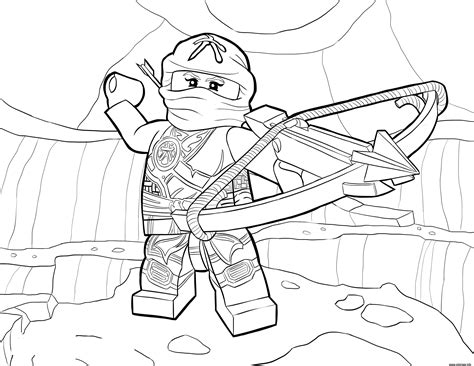 Coloriage LEGO Ninjago Skylor in Zukin Gi  JeColorie.com