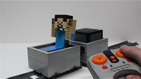 Lego Minecraft Big Fig Rc Mine Carts Youtube