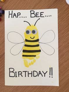 We did not find results for: Hap-Bee Birthday card with toddler footprint and googley ...