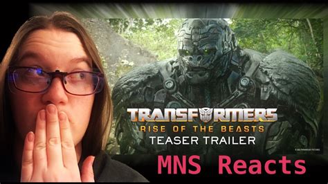 Mns Reacts Transformers Rise Of Beasts Teaser Trailer Youtube