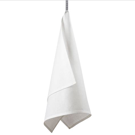 Tea Towel Soft Waffle White Zizi Linen Home Textiles