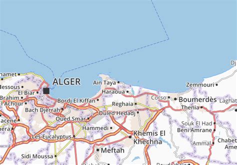 Commune ain taya 3.3 km. Carte détaillée Ain Taya - plan Ain Taya - ViaMichelin