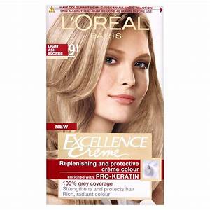 L 39 Oreal Excellence Permanent Hair Colour 9 1 Light Ash Want