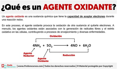 Qué Es Un Agente Oxidante