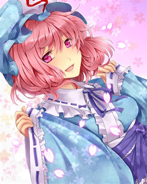 Safebooru Bust Cherry Blossoms Dutch Angle Hat Highres Japanese