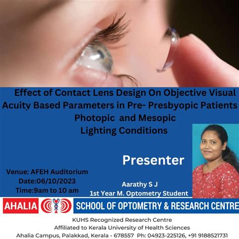 Effect On Contact Lens Design On Objective Visual Acuity Based