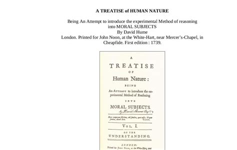 Hume Traité De La Nature Humaine Explication De Texte - Explication De Texte David Hume Traité De La Nature Humaine - Exemple