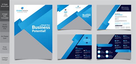 Company Portfolio Template Vector Art Icons And Graphics For Free
