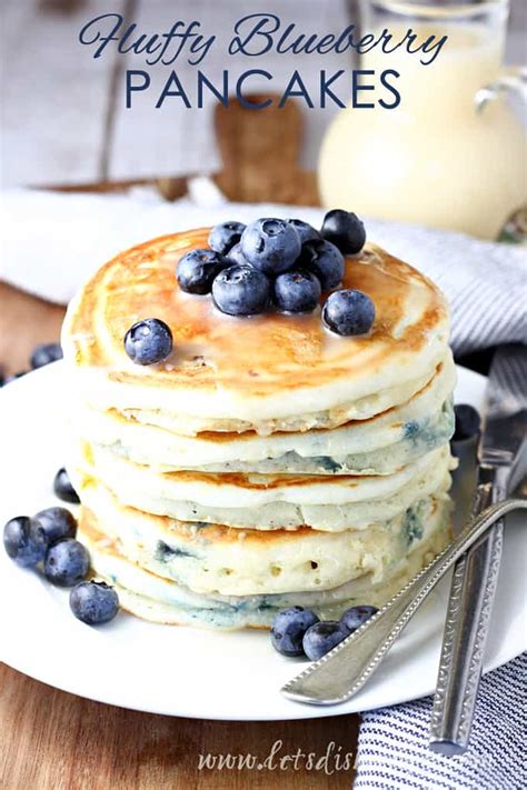 Fluffy Blueberry Pancakes — Lets Dish Recipes