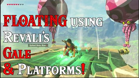 Floating Using Revalis Gale And Platforms Wow In Zelda Breath Of The