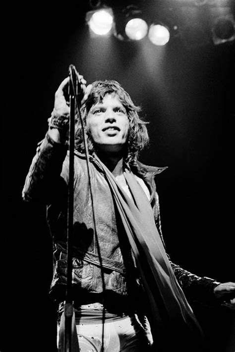 Mick Jagger Onstage With Microphone 1972