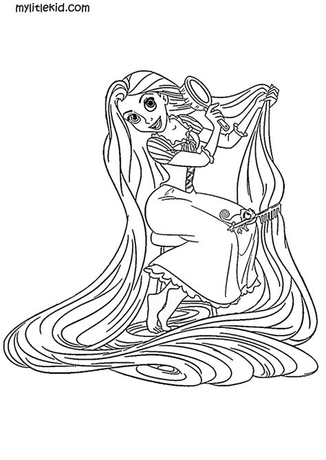 Rapunzel imprimir páginas para Colorear gratis