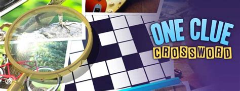 Solve Crosswords Using Visual Clues In One Clue Crossword Now Out For