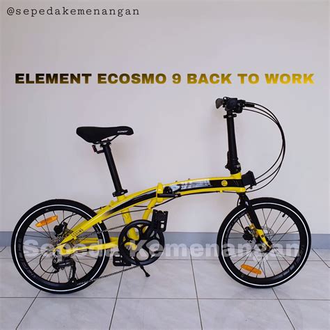 Indonesia bike works, pt at ,indonesia.find customers,contact information,import records indonesia bike works, pt survey report. Sepeda Lipat Element Ecosmo Bike To Work 9 Speed | Shopee ...