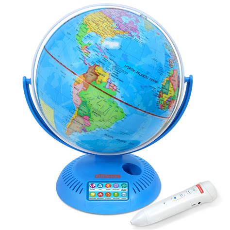 Interactive World Globe With Stand And Smart Pen Engaging Colorful