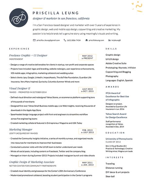 A Professional Resume Template With An Image On The Top And Bottom