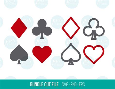 Playing Card Suits Svg Eps Png Etsy In 2022 Eps Cards Playing Cards