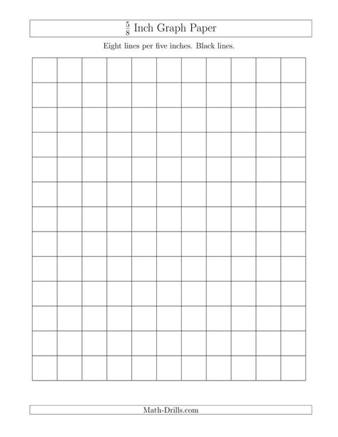 58 Inch Graph Paper With Black Lines A